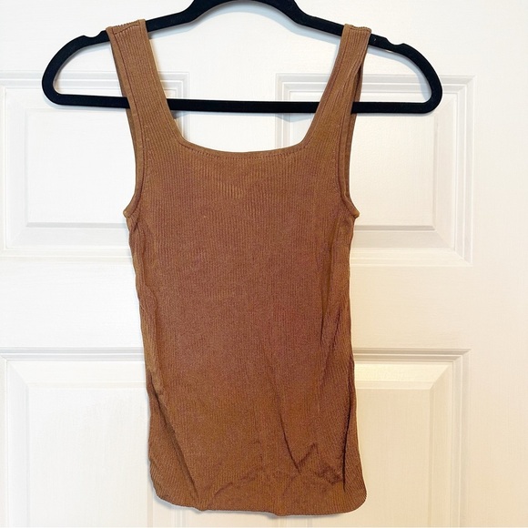 Madewell ribbed square neck sweater tank - Picture 3 of 6